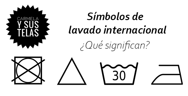Símbolos de lavado
